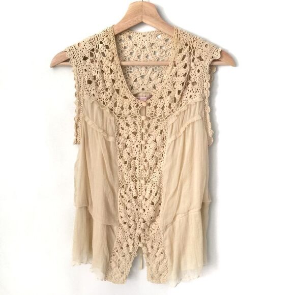 MAXAZRIA Collection Crochet Sleeveless Top in M - Picture 1 of 14